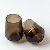 Hammered Handblown Tumblers — Smoke (Set of 4)