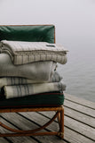Pinstripe Blanket — Cotton Minimalism in Motion