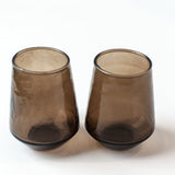 Hammered Handblown Tumblers — Smoke (Set of 4)