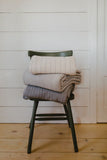 Pinstripe Blanket — Cotton Minimalism in Motion