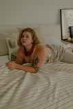 Pinstripe Blanket — Cotton Minimalism in Motion