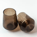 Hammered Handblown Tumblers — Smoke (Set of 4)