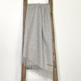 SOUL Blanket | KJ — Silver | 100% Alpaca Eco