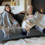 SOUL Blanket | KJ — Silver | 100% Alpaca Eco