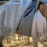 SOUL Blanket | KJ — Silver | 100% Alpaca Eco