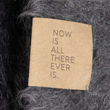 SURI Blanket — Black + Dark Gray | Alpaca + Pima Cotton