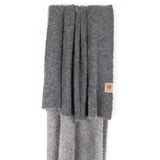 SURI Blanket — Dark Gray + Light Gray | Alpaca + Pima Cotton