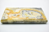 Grey Onyx Candle Holder — Dual Light in Stone