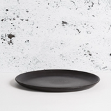 Osun Stoneware Dinner Plate Set — Matte Black (S/4)