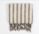 Titus Turkish Hand Towel — Linen & Cotton in Soft Contrast