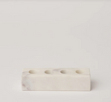 Fleck Marble Candle Holder — Sculpted in Stone