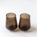 Hammered Handblown Tumblers — Smoke (Set of 4)