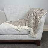 Chunky Camel Weave Alpaca Throw