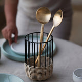 Loop Brass Salad Servers