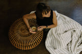 Pinstripe Blanket — Cotton Minimalism in Motion
