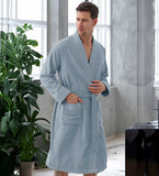 Men's Organic Turkish Cotton Terry Kimono Robe | Terry Cloth Bathrobe