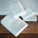 Eucalyptus Silk Sheets — Sculpted Minimalism for Rest