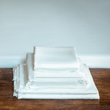Eucalyptus Silk Sheets — Sculpted Minimalism for Rest